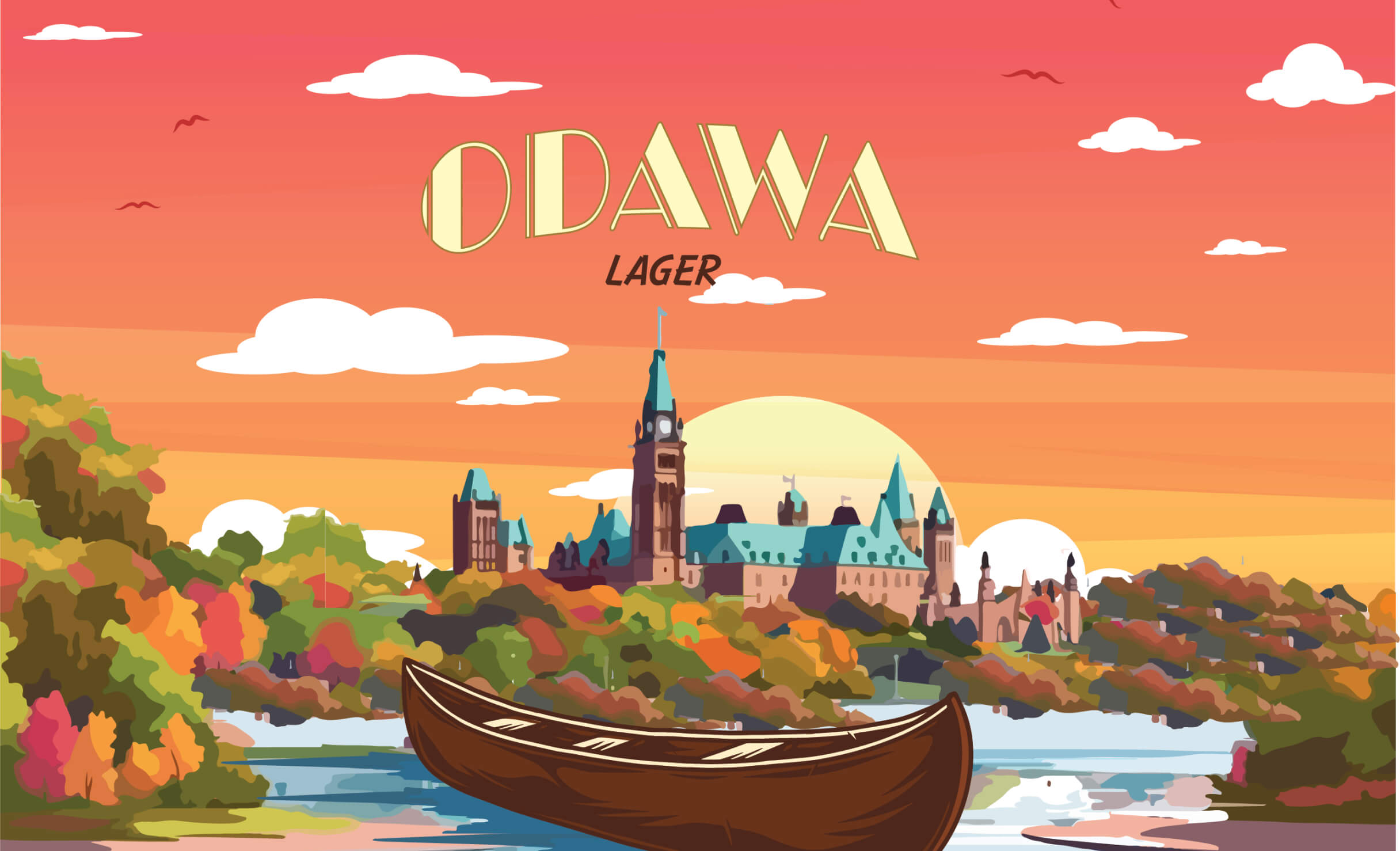 The Final Design for Odawa Beer Label